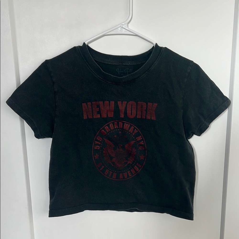 Brandy Melville- John Galt Black Graphic Tee